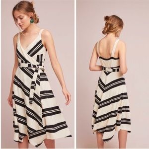Anthropologie Akemi + Kin striped wrap dress